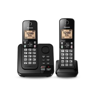 Teléfono Inalámbrico con 2 Auriculares y Contestadora