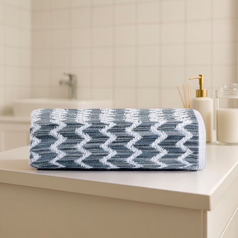 Toalla de Mano Zigzag Blanca