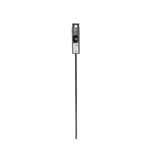 Galería de Metal Extensible Negro 90-170 Cm