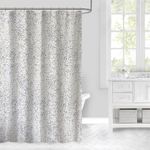Cortina para Baño Blanco y Negro