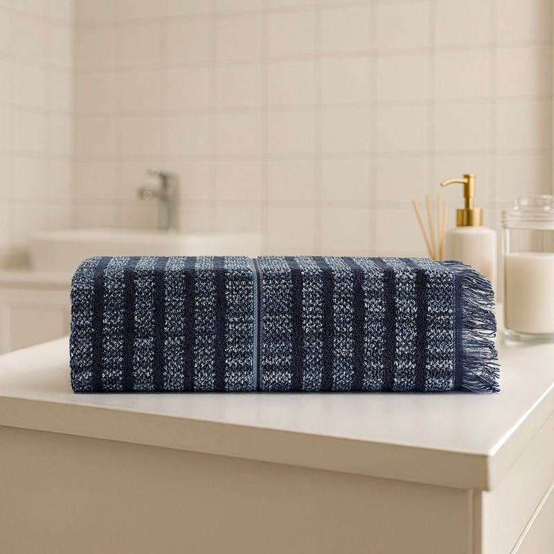 Toalla Extra Playa Lineas Azul