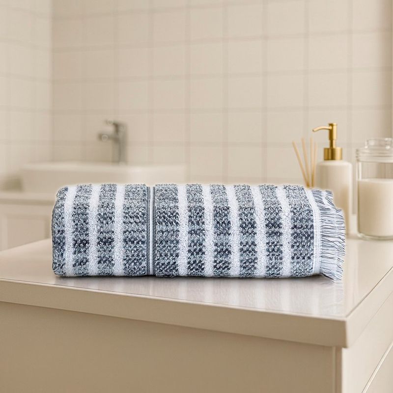 Toalla de Mano Lineas Blanca