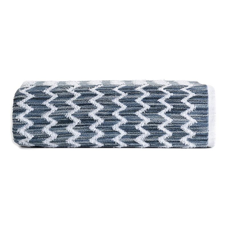 Toalla Extra Playa Zigzag Blanca