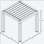 Mesa Baru Mocca de Exterior