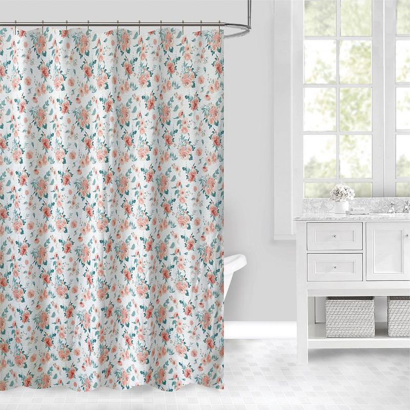 Cortina para Baño Rosas