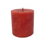 Vela Pillar Naranja 3x3"