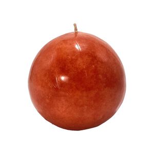 Vela Decorativa Esfera Naranja