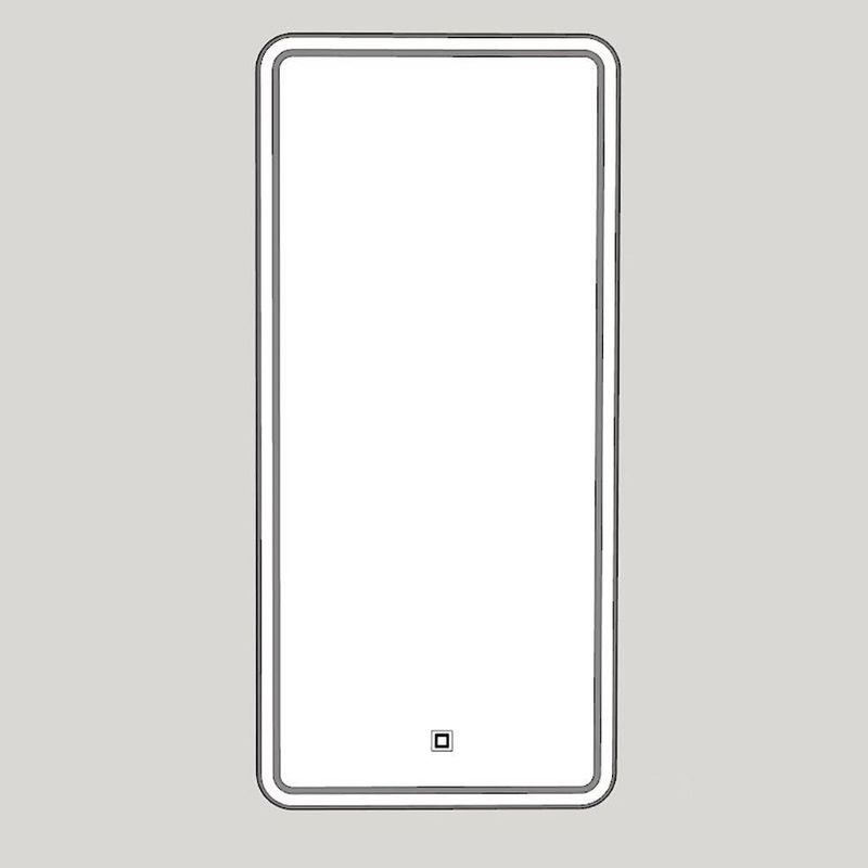 Espejo Rectangular con Luz LED 120 Cm