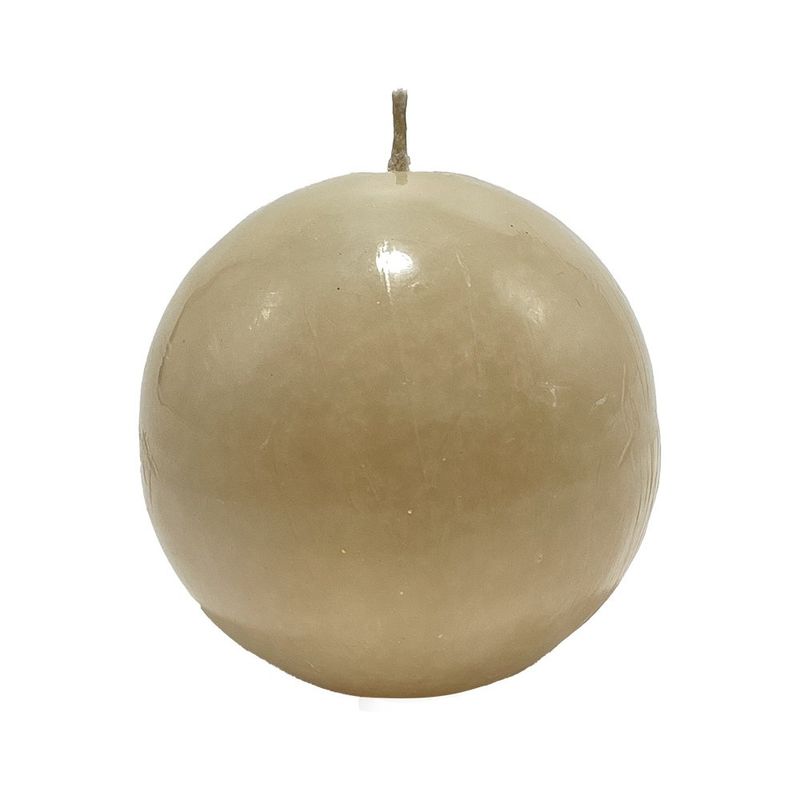 Vela Esfera Beige 8 cm