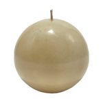 Vela Esfera Beige 10 cm