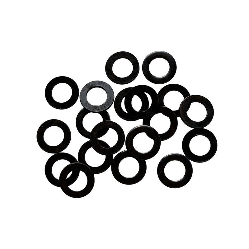 Roldana Plana Negra 6 Mm a Granel