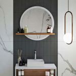 Espejo Circular con Repisa 80X71.6X12 Cm