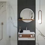 Espejo Circular con Repisa 80X71.6X12 Cm