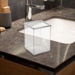 Vaso Cuadrado Clarity Para Cepillos - Interdesign