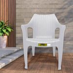 Silla De Plástico Blanca Diseño Sofá - Plastimás