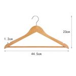 Set de 40 Perchas de Madera para Organizar Ropa en Clóset Color Café