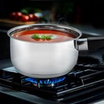 Olla de Acero Inoxidable con Mango Antideslizante 14 Cm