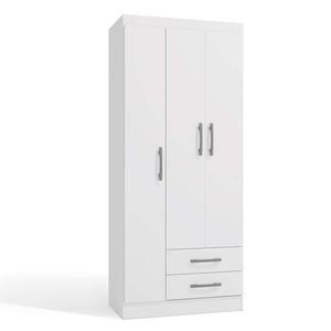 Armario Almy 3 Puertas 2 Gavetas Blanco