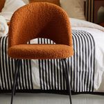 Silla Lou Tapizada Caramelo