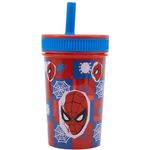 Vaso con Pajilla Spider-Man 14.2 Oz