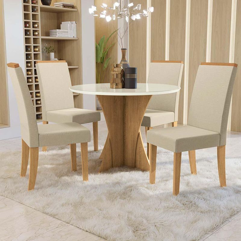 Set Comedor Amy 6 Piezas Beige