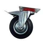 Rodo de Hule 5'' 90Kg Placa con Freno Kuval