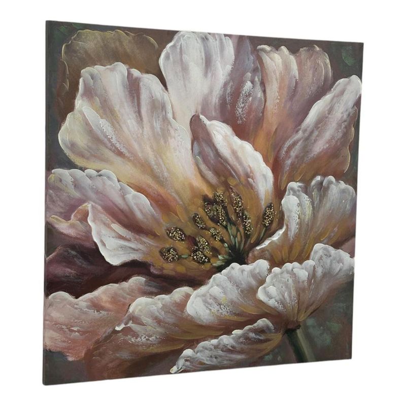Cuadro con Diseño Floral 100x100 Cm