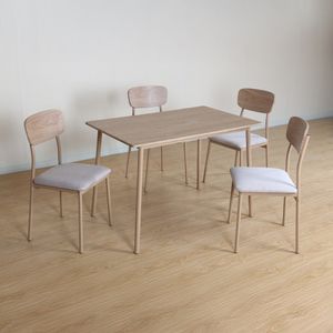 Comedor Toffie Rectangular 4 Piezas Beige