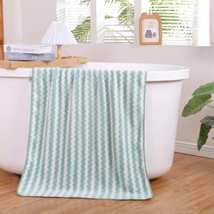 Toalla Super Absorbente de Baño Verde y Blanca
