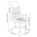 Silla para Oficina Ergonómica con Reposabrazos y Ajuste de Altura