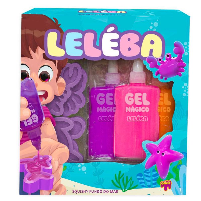 Gel Mágico Fondo del Mar Rosa, Violeta y Azul