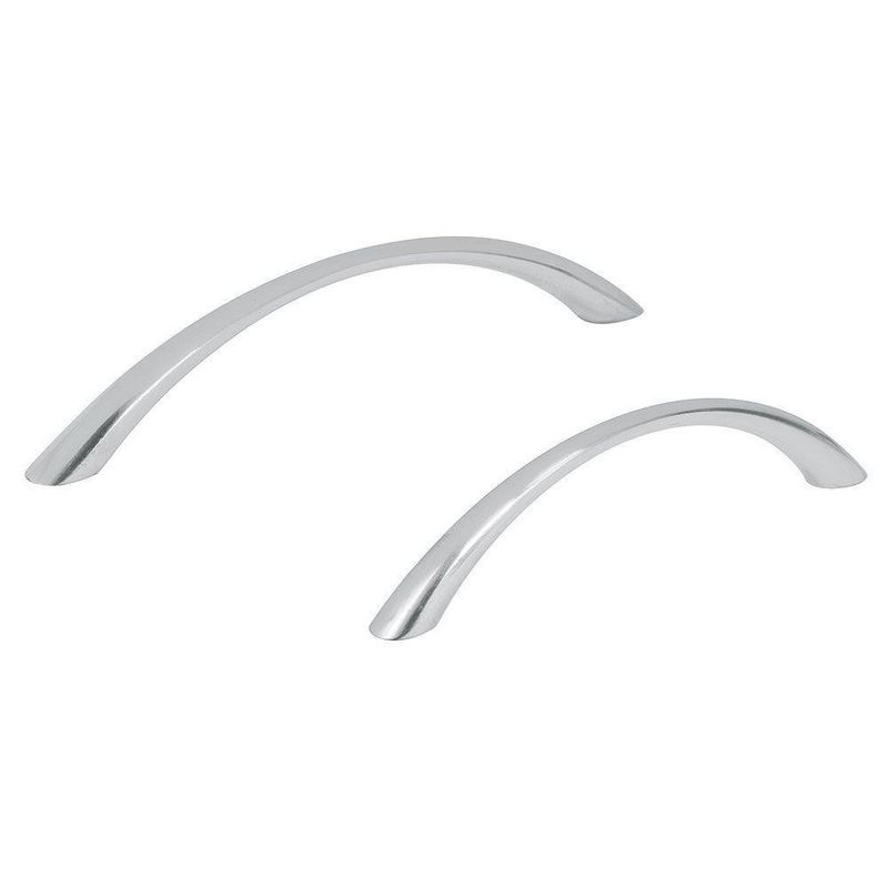 Halador Tipo Arco Níquel Satinado 128 Mm - Hermex