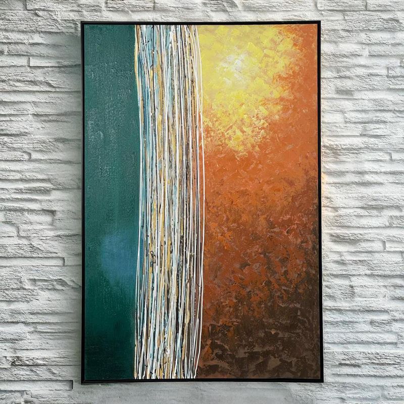 Cuadro Abstracto con Marco 80x120 cm