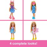 Barbie Chelsea y Armario de Juguete con Ropa y Accesorios, Set de 17 Piezas
