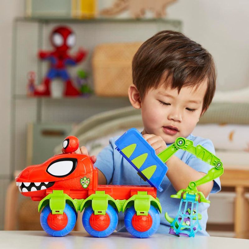 Vehículo Dino-Webs Crawler de Spidey y Sus Amigos Asombrosos