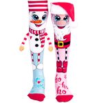 Calcetas Santa y Muñeco de Nieve