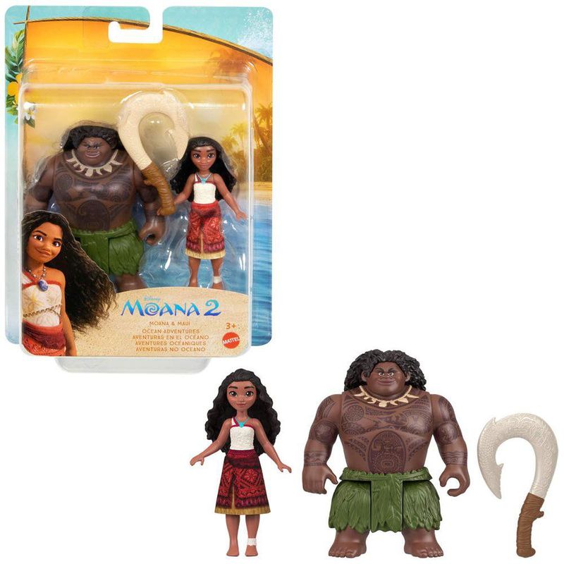 Set de Muñecos Moana y Maui de Disney 2 Pzas