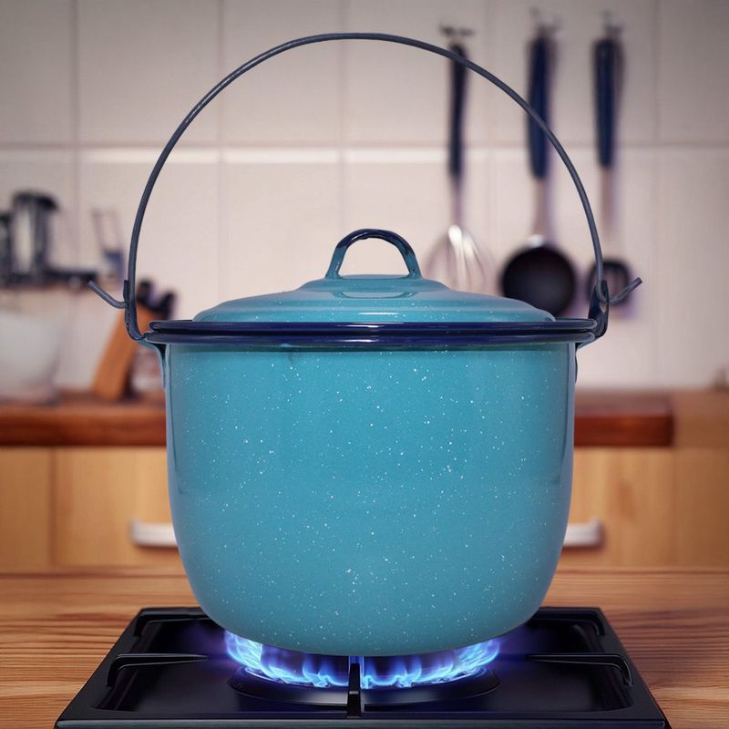 Olla Azul Tamaño 18 Capacidad 3 Lts