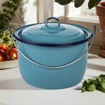 Olla Azul Tamaño 18 Capacidad 3 Lts