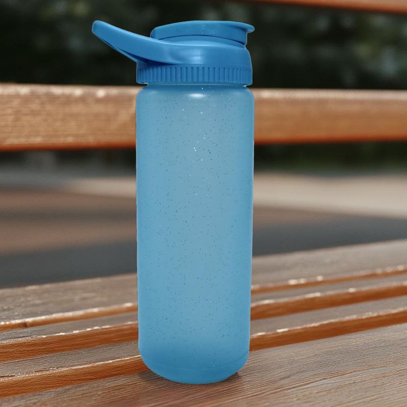 Botella Ecoline con Tapa y Agarre Celeste