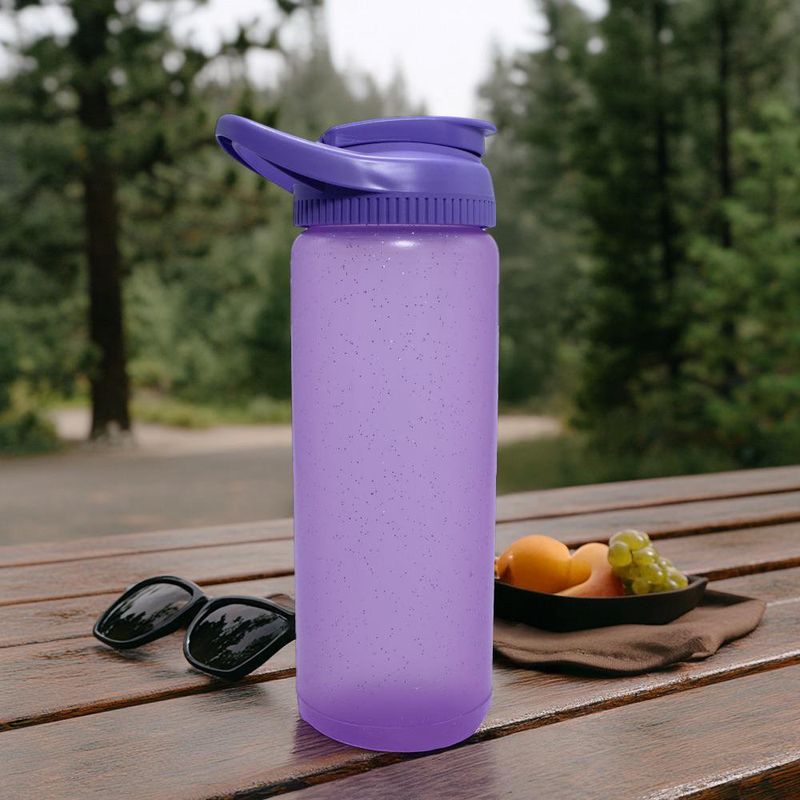 Botella Ecoline con Tapa y Agarre Morado