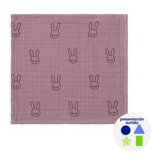 Paquete de 4 Pañuelos Faciales con Diseño de Conejos