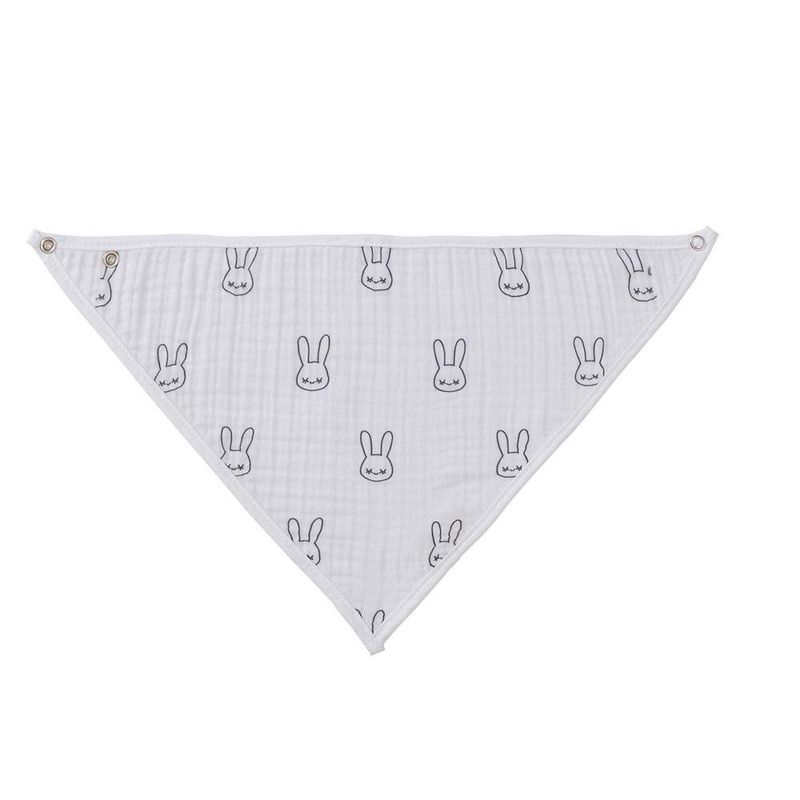 Paquete de 4 Baberos Bandana con Diseño de Conejos