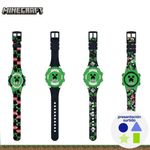 Reloj LCD Parpadeante Verde de Minecraft