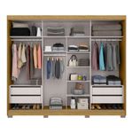 Armario Mario con Puertas Corredizas y Espejo de 268 x 52 x 230 Cm