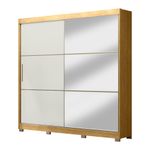 Armario Mario con Puertas Corredizas y Espejo de 268 x 52 x 230 Cm