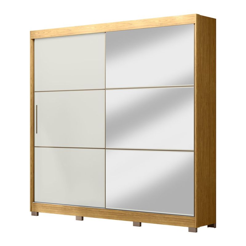 Armario Mario con Puertas Corredizas y Espejo de 268 x 52 x 230 Cm