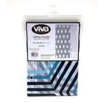 Cortina de Baño Transparente Peva Azul 177 X 183 Cm