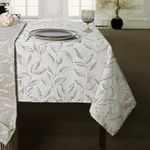 Mantel Rectangular Branches 180X250 Cm Hojas Beige