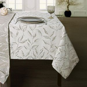 Mantel Rectangular Branches 180X250 Cm Hojas Beige